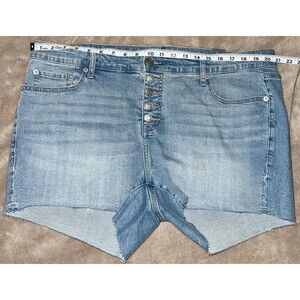 Torrid Jean Shorts Women's 18 Perfect 3.5" Short Vintage Stretch Mid Rise